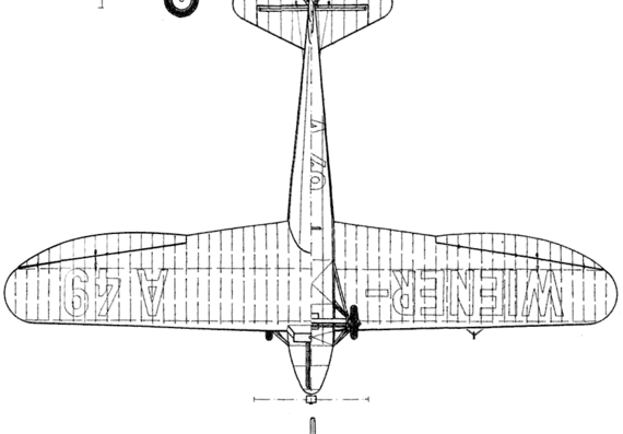 Самолет Hopfner HV-428 - чертежи, габариты, рисунки