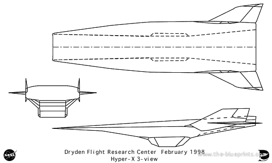 Самолет HyperX - чертежи, габариты, рисунки