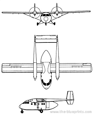 IAI Arava aircraft - drawings, dimensions, figures