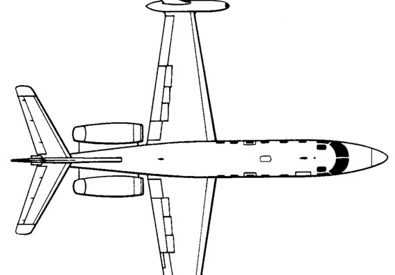 Самолет IAI Westwind (Israel) (1963) - чертежи, габариты, рисунки