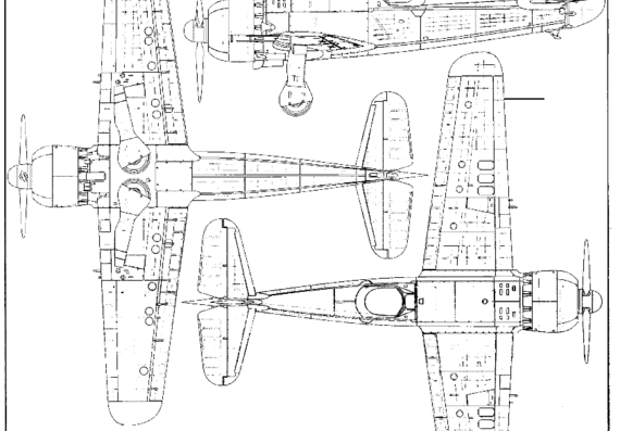 Самолет IAR-80 - чертежи, габариты, рисунки