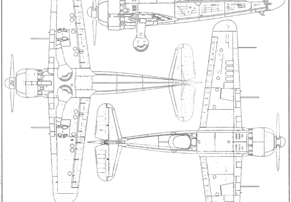 Самолет IAR-81C - чертежи, габариты, рисунки