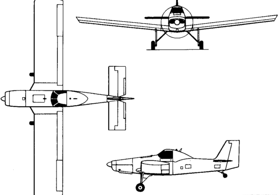 Самолет I.A.R. 827 (Romania) (1970) - чертежи, габариты, рисунки