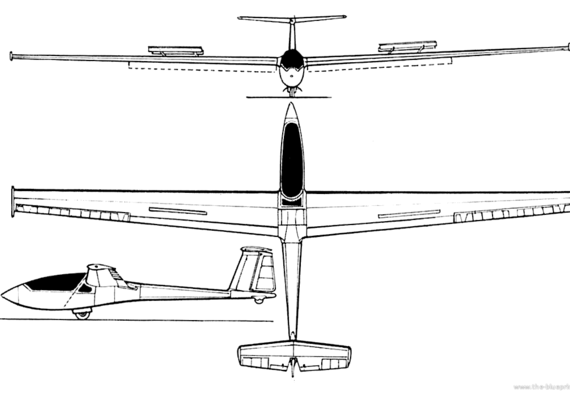 ICAer IS-28B2 aircraft - drawings, dimensions, figures