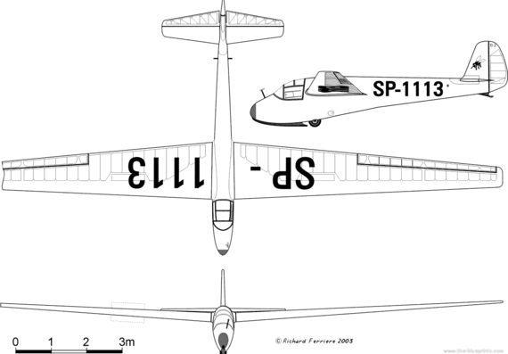 Самолет IS-2 Mucha-ter - чертежи, габариты, рисунки