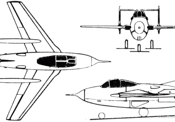 Aircraft Ikarus 452-M (Yugoslavia) (1953) - drawings, dimensions, figures