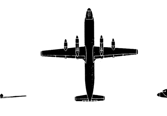 Самолет Илюшин Il-18 (Coot) - чертежи, габариты, рисунки