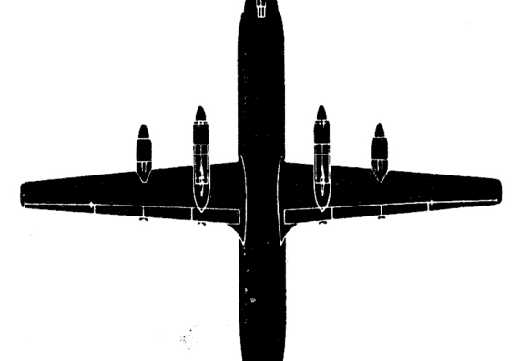 Самолет Илюшин Il-18p - чертежи, габариты, рисунки