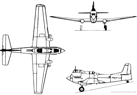 Самолет Илюшин Il-20 (Russia) (1948) - чертежи, габариты, рисунки