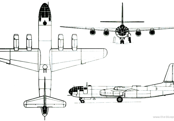 Самолет Илюшин Il-22 (Russia) (1947) - чертежи, габариты, рисунки