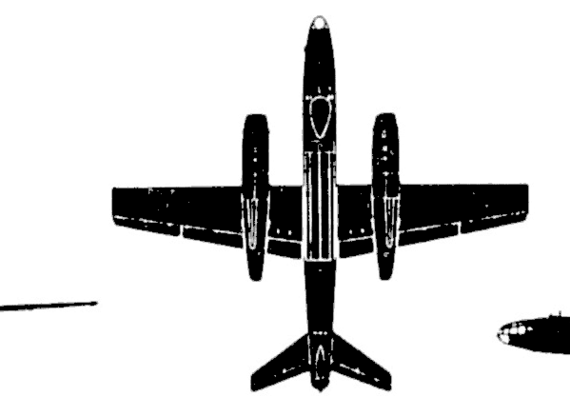 Самолет Илюшин Il-28 Butcher - чертежи, габариты, рисунки