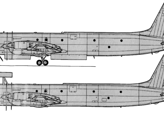 Самолет Илюшин Il-38SD - чертежи, габариты, рисунки