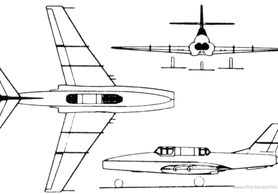 Самолет Илюшин Il-40 (Russia) (1953) - чертежи, габариты, рисунки