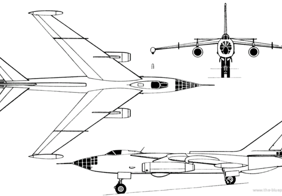 Самолет Илюшин Il-54 (Russia) (1955) - чертежи, габариты, рисунки