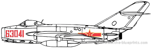 Самолет Jian J-5 - чертежи, габариты, рисунки