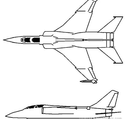 Самолет Jianhong JH-7 - чертежи, габариты, рисунки