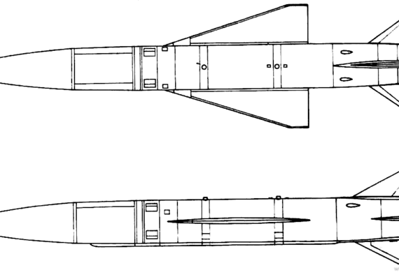 Самолет KSR-5 Kingfish - чертежи, габариты, рисунки