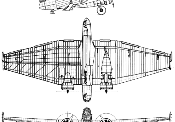 Kalinin K-12 aircraft - drawings, dimensions, figures