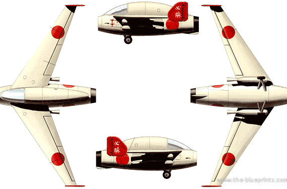 Самолет Kayaba Type-4 - чертежи, габариты, рисунки