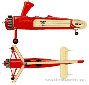 Самолет Kellet YG-1A Autogyro - чертежи, габариты, рисунки