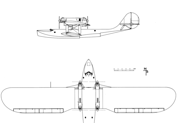 Самолет Latecoere 300 - чертежи, габариты, рисунки