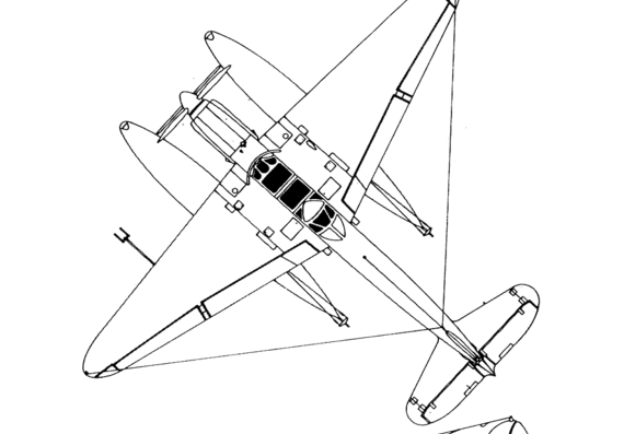 Самолет Latecoere Late-298 - чертежи, габариты, рисунки