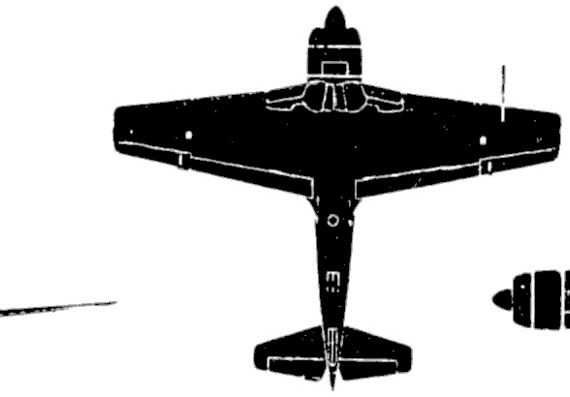 Самолет Лавочкин La-11 Fang - чертежи, габариты, рисунки
