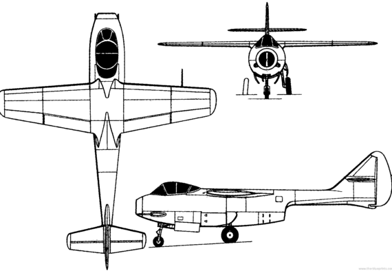 Самолет Лавочкин La-150 (Russia) (1946) - чертежи, габариты, рисунки