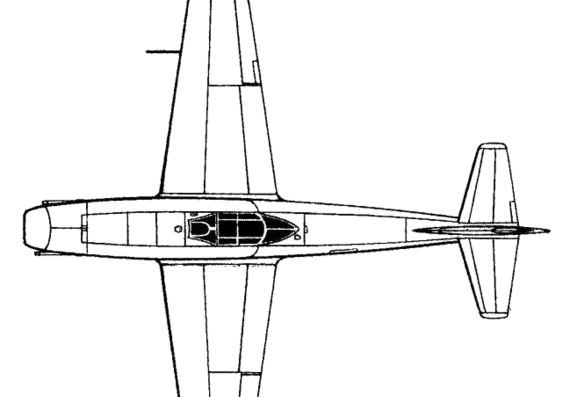 Самолет Лавочкин La-152 - чертежи, габариты, рисунки