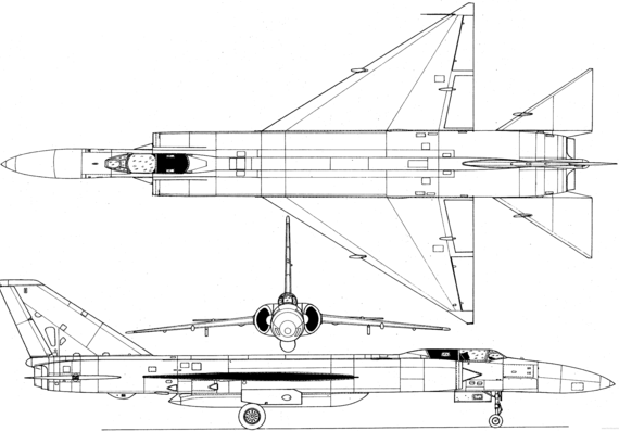 Самолет Лавочкин La-250 Anakonda - чертежи, габариты, рисунки