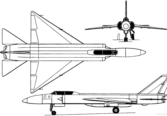 Самолет Лавочкин La-250 (Russia) (1956) - чертежи, габариты, рисунки