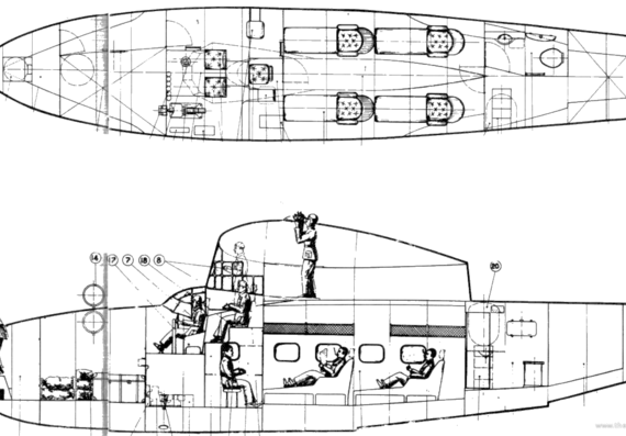 Самолет LeO. H470 - чертежи, габариты, рисунки