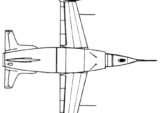 Самолет Leduc 0.21 (France) (1953) - чертежи, габариты, рисунки