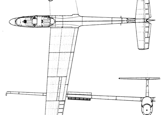 Самолет Let L-23 Super Blanik - чертежи, габариты, рисунки