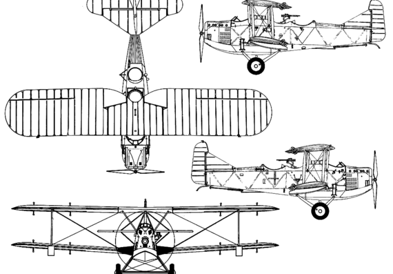 Самолет Levasseur PL-10 - чертежи, габариты, рисунки