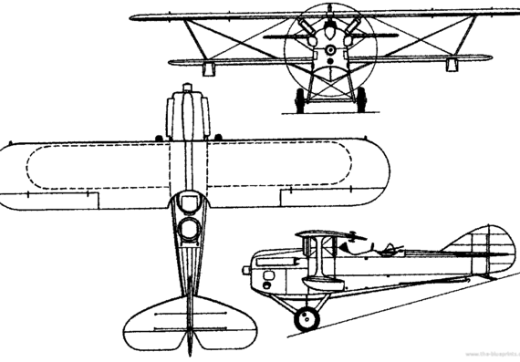 Levasseur PL 5 (France) aircraft (1924) - drawings, dimensions, figures