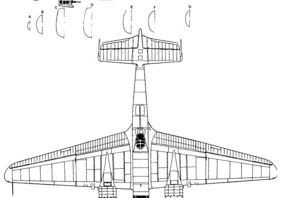 Самолет Liore et Olivier LeO-45 - чертежи, габариты, рисунки