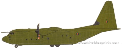 Самолет Lockheed C-130J Hercules - чертежи, габариты, рисунки