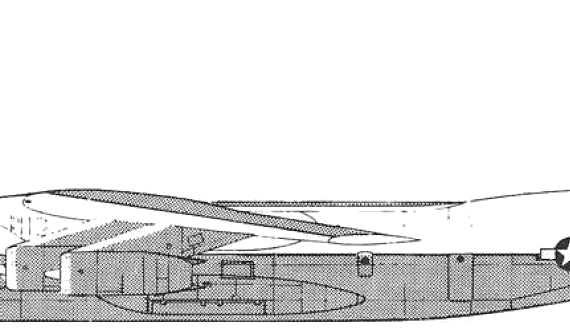 Самолет Lockheed C-141A Starlifter - чертежи, габариты, рисунки