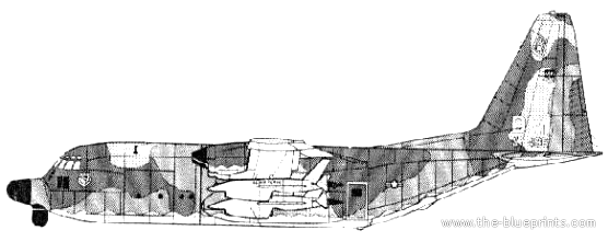 Lockheed DC-130A Hercules aircraft - drawings, dimensions, figures