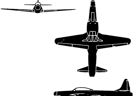 Самолет Lockheed F49a - чертежи, габариты, рисунки