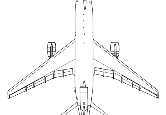 Самолет Lockheed L-1011-500 TriStar K.1 - чертежи, габариты, рисунки