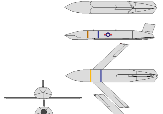 Lockheed Martin AGM.158 JASSM aircraft - drawings, dimensions, figures