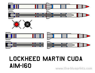 Самолет Lockheed Martin CUDA AIM-160 - чертежи, габариты, рисунки