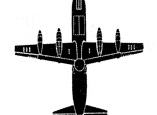 Самолет Lockheed P3V 1 Orion - чертежи, габариты, рисунки