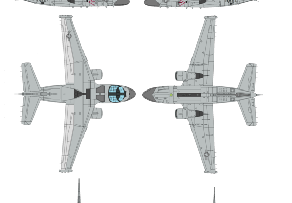 Lockheed S-3B Viking aircraft - drawings, dimensions, figures