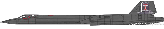 Самолет Lockheed SR-71A Black Bird - чертежи, габариты, рисунки