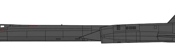 Самолет Lockheed SR-71A Blackbird - чертежи, габариты, рисунки