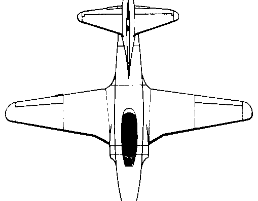 Самолет Lockheed T-33 (USA) (1948) - чертежи, габариты, рисунки
