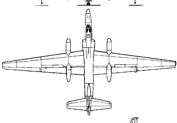 Самолет Lockheed U-2 (USA) (1955) - чертежи, габариты, рисунки